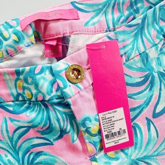 Lilly Pulitzer Buttercup Stretch Short Pelican Pink Beat The Heat - Picture 4 of 7